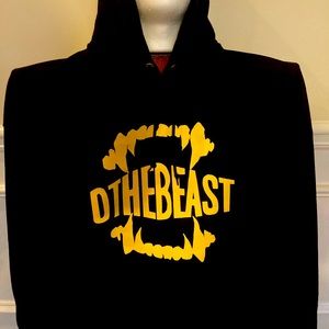 Black and Yellow Logo DTHEBEAST Apparel Hoodie
